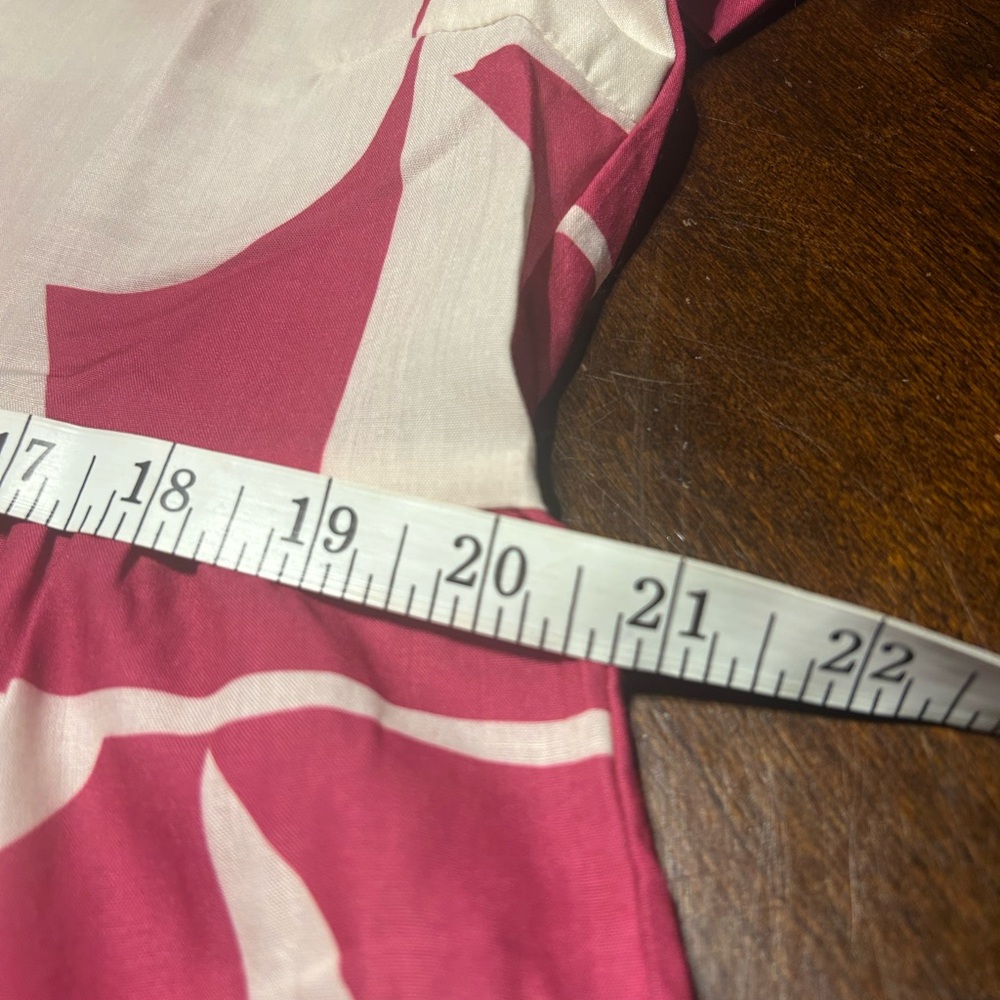 Umgee Pink and White Geometric Maxi Dress - Picture 5 of 7
